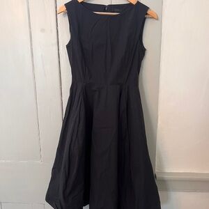 COS Classic Black A-Line boatneck Dress